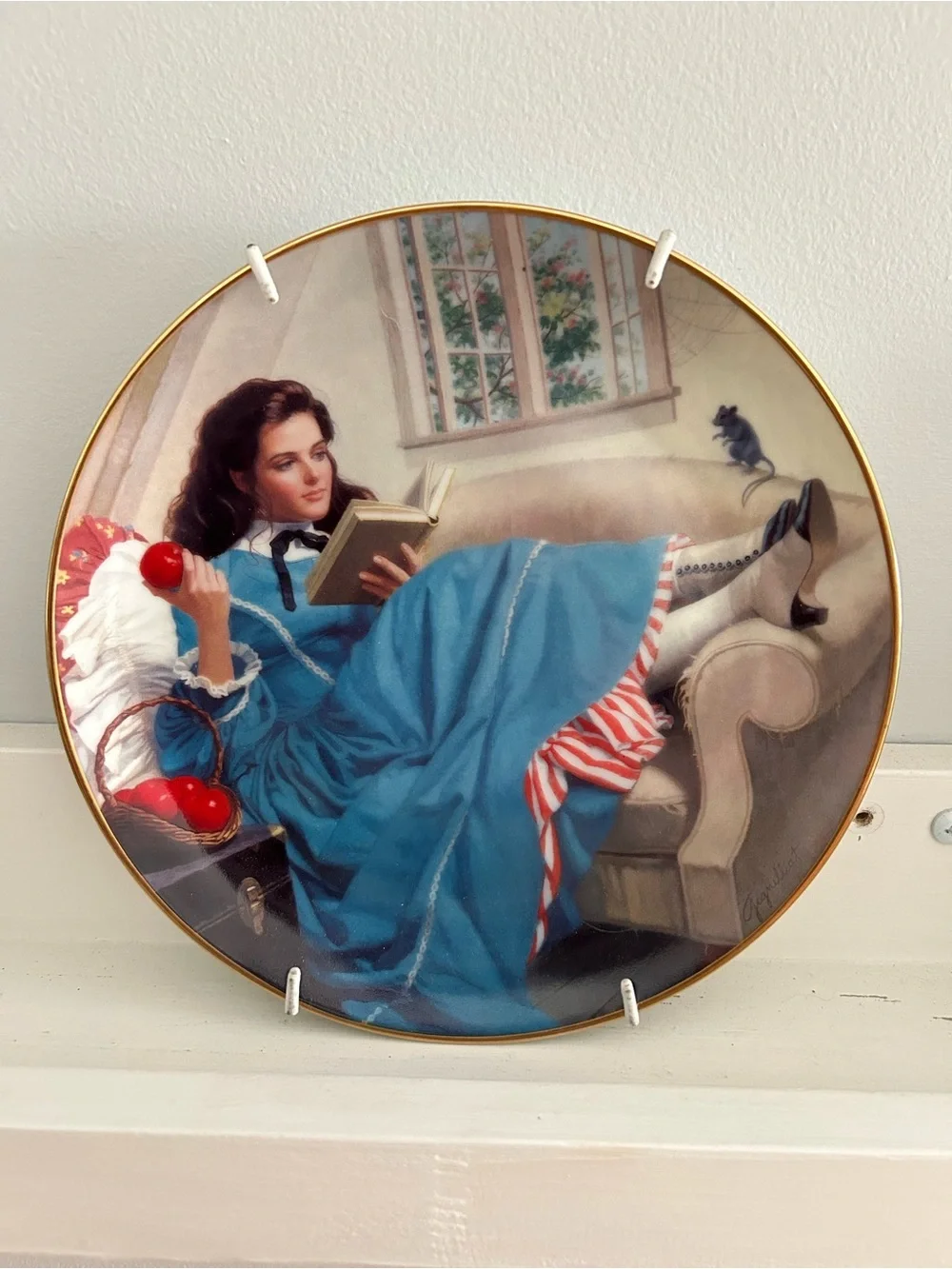 Danbury Mint Little Women Collector Plates Set of 5 Meg Jo Beth Amy Wedding 1990
